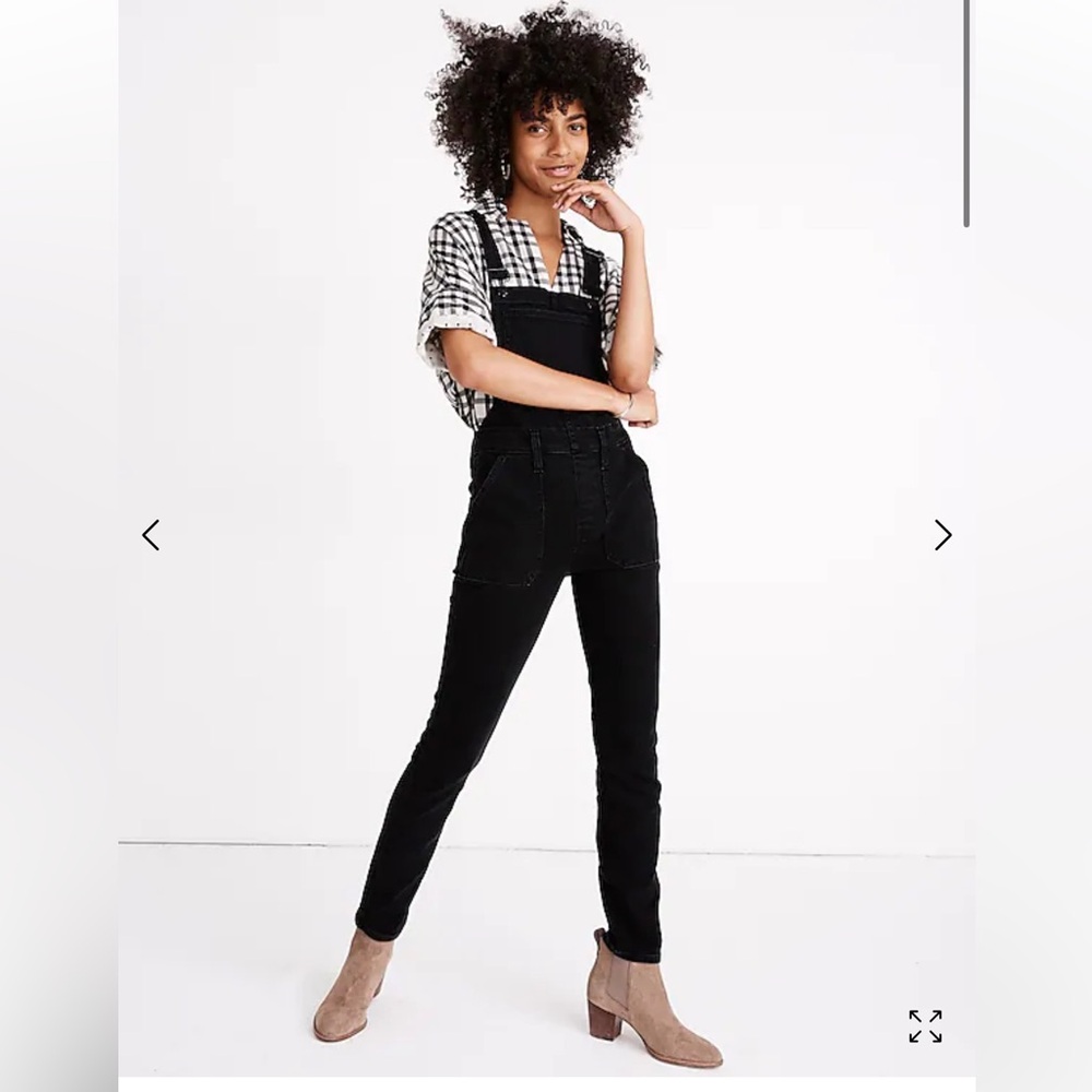 EUC Madewell Skinny Overalls in Lunar Wash